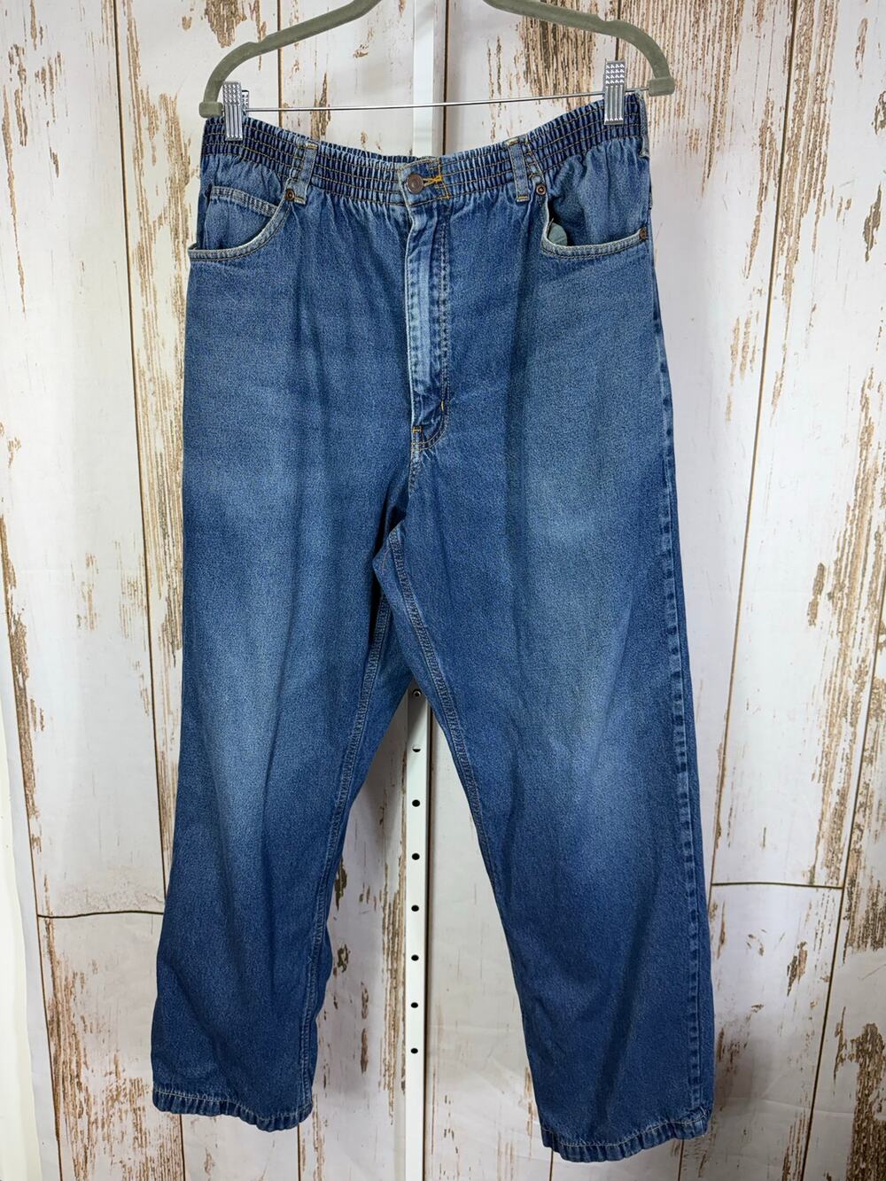 Haband's Ice House Flannel Lined Slacks. Size 36L. Elastic Waist Zip and Button.